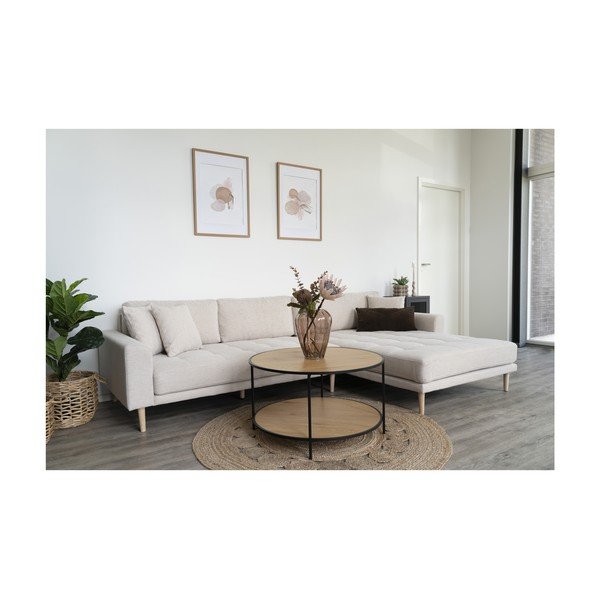 Bež kotna sedežna garnitura (desni kot) Lido – House Nordic-image-3