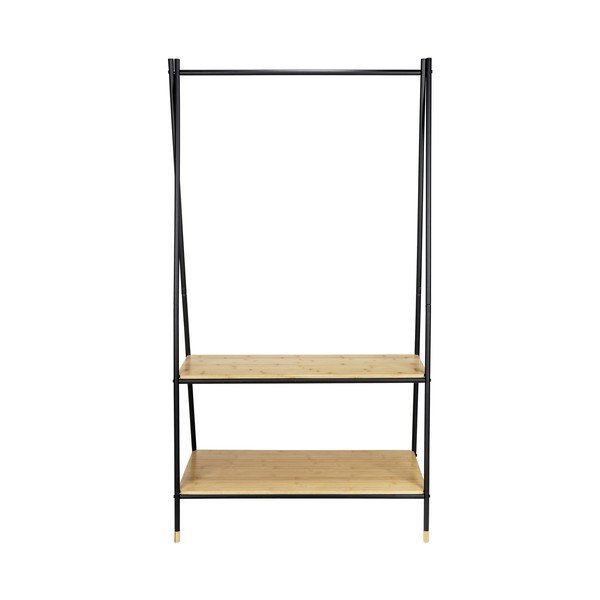 Črno/naravno kovinsko stojalo za oblačila Loft – Wenko-image-3