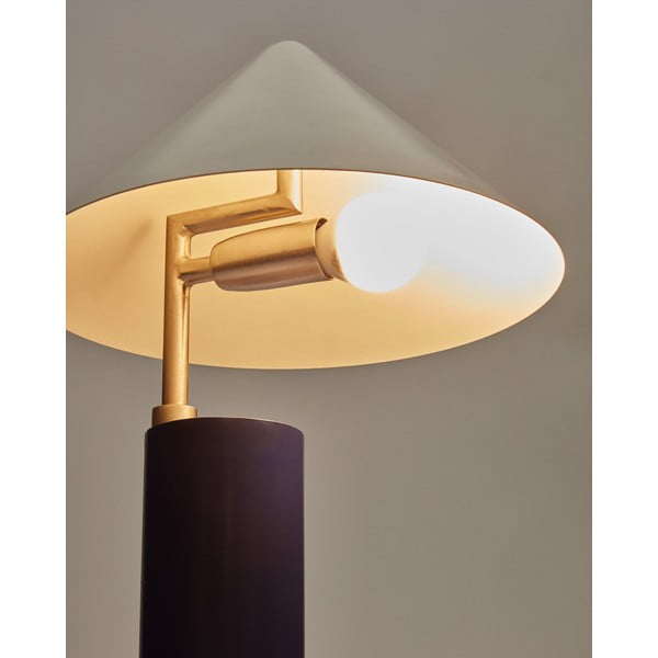 Temno modra namizna svetilka s kovinskim senčilom (višina 42 cm) Shiva – Kave Home-image-4