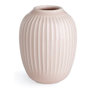 Svetlo rožnata keramična vaza Kähler Design Hammershoi, višina 10 cm