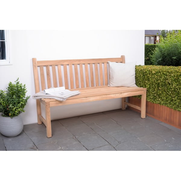 Vrtna klop iz masivnega lesa v naravni barvi Solo – Garden Pleasure-image-1