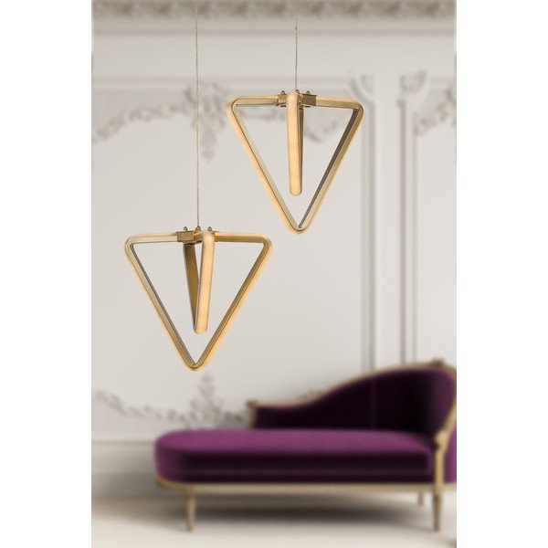 Kovinska LED viseča svetilka v bronasti barvi ø 20 cm Baris – Squid Lighting-image-1