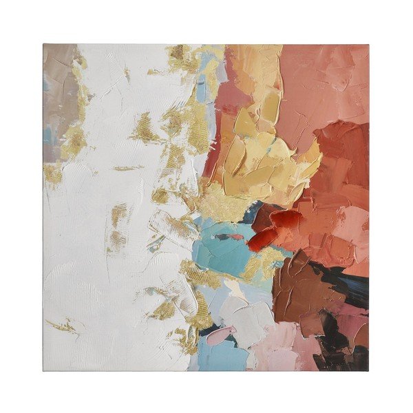 Tiskana/z ročno naslikanimi elementi slika na platnu 80x80 cm Crown – Bizzotto