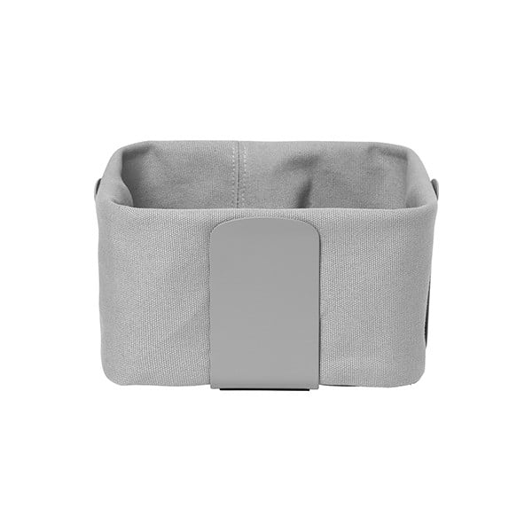 Svetlo siva tekstilna košara za kruh Blomus Bread, 20 x 20 cm