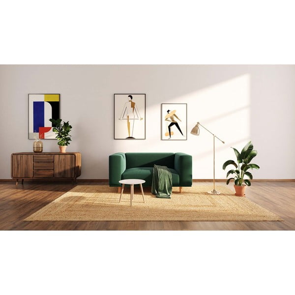 Temno zelen žameten fotelj Kukumo – Ame Yens-image-3