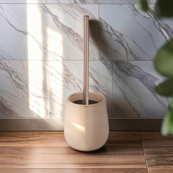 Bež keramična WC ščetka Sirmione – Wenko-image-1