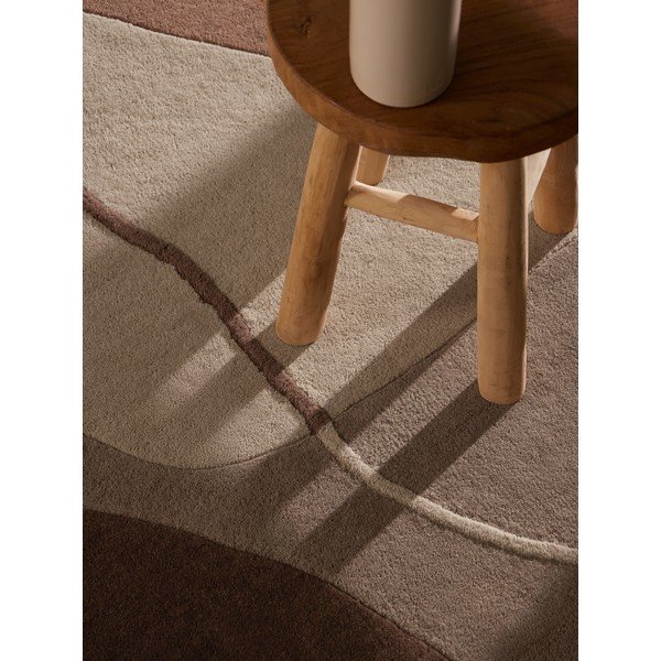 Rjava volnena okrogla preproga ø 160 cm Muse – Villeroy&Boch-image-3