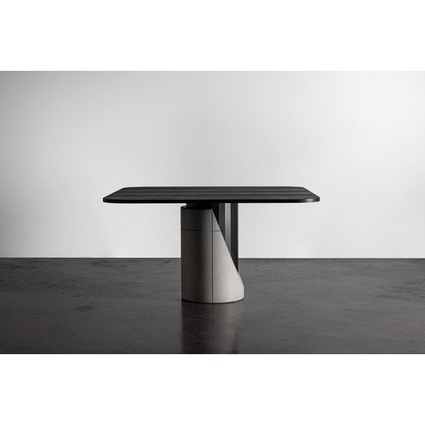 Jedilna miza s ploščo v hrastovem dekorju 140x140 cm Sharp - Lyon Béton -image-3