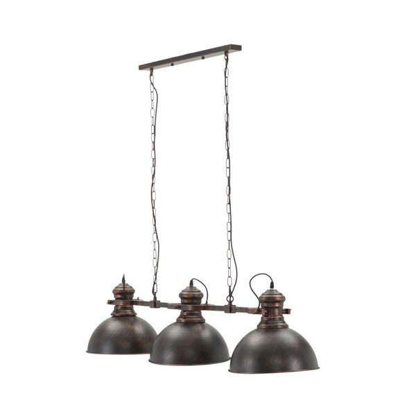 Črna viseča svetilka s 3 odtenki Mauro Ferretti Industry-image-2