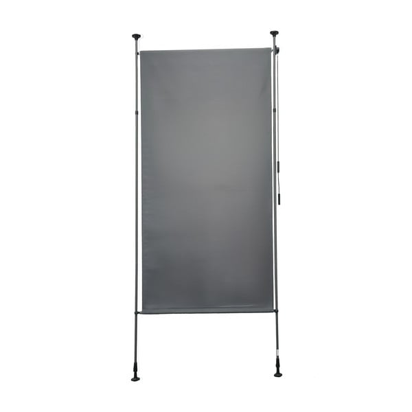 Siv kovinski in tekstilni balkonski zastor 120x225 cm – Garden Pleasure