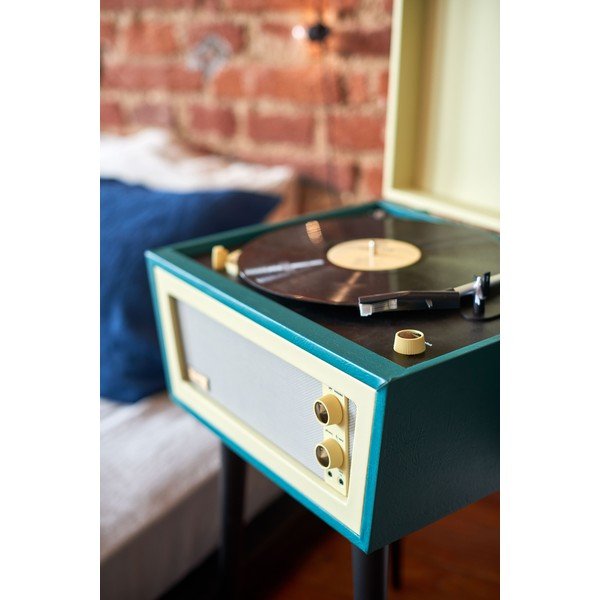 Zelen gramofon na nogah Crosley Sterling Green-image-2