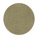 Kaki zelena ročno tkana volnena okrogla preproga ø 160 cm Mesmerise Sage – Flair Rugs