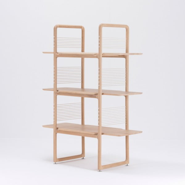 Knjižni regal iz masivnega hrasta Gazzda Muse, višina 140 cm-image-2