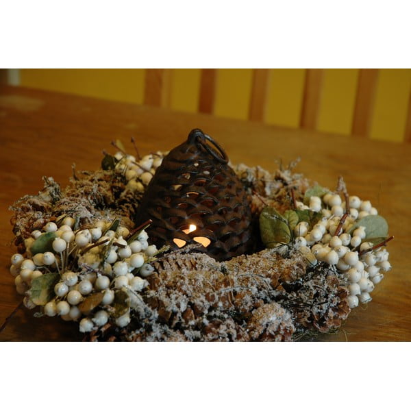 Litoželezen svečnik Esschert Design Pine Cone, Ø 9,9 cm-image-3