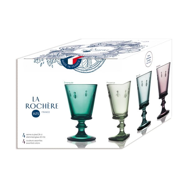 Kozarci za vino v kompletu 4 ks 230 ml Abeille – La Rochére-image-3