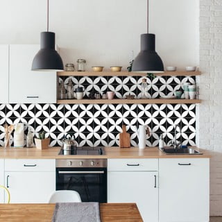 Komplet 9 stenskih nalepk Ambiance Wall Decal Tiles Enzo, 15 x 15 cm