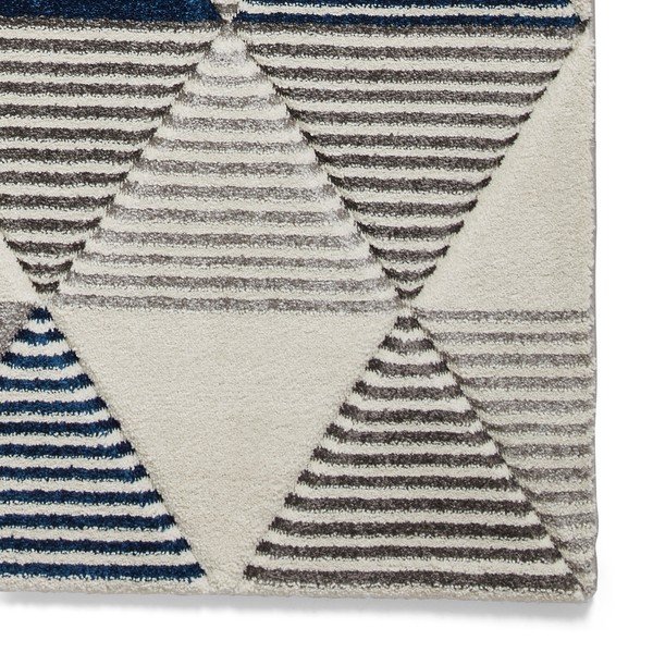 Modro-siva preproga Think Rugs Brooklyn Geo, 120 x 170 cm-image-4