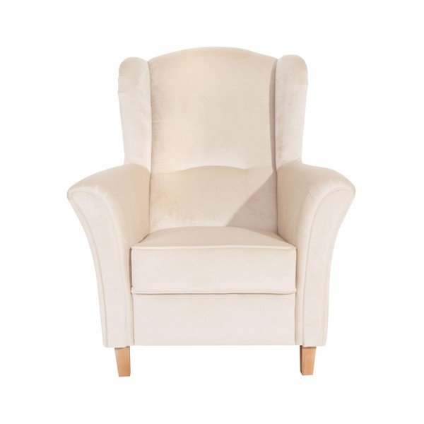 Krem fotelj Max Winzer Agnetha Suede-image-1