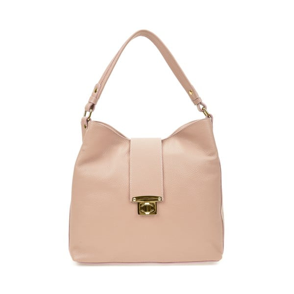 Rožnata ženska usnjena torbica Roberta M Top