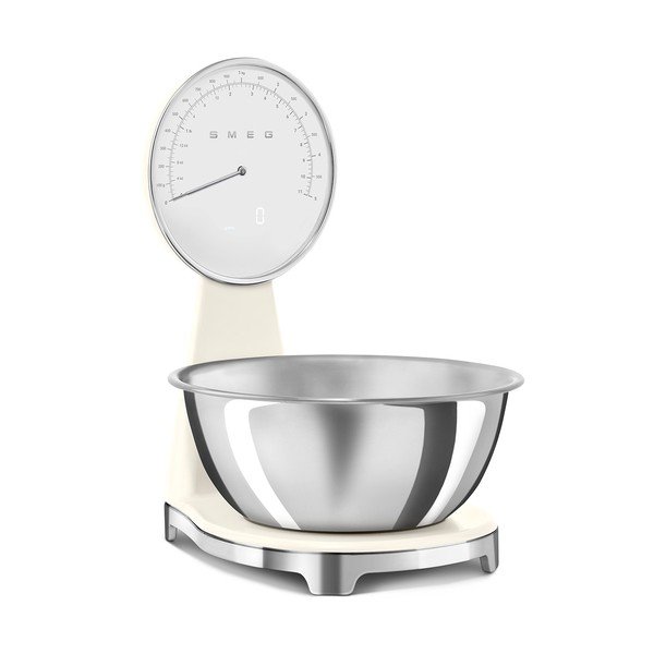 Kremno bela plastična digitalna kuhinjska tehtnica – SMEG-image-4
