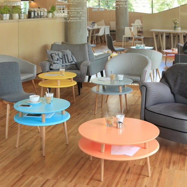 Grafitno siva mizica Ragaba UFO, Ø 70 cm-image-3