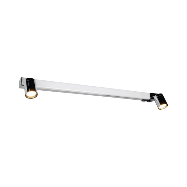 LED stenska svetilka v sijajno srebrni barvi Enrico – Trio