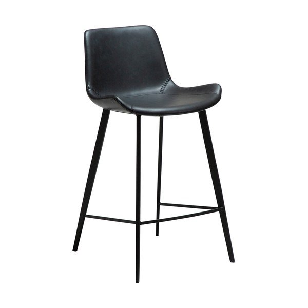 Črn barski stol (višina sedeža 65 cm) Hype – DAN-FORM Denmark