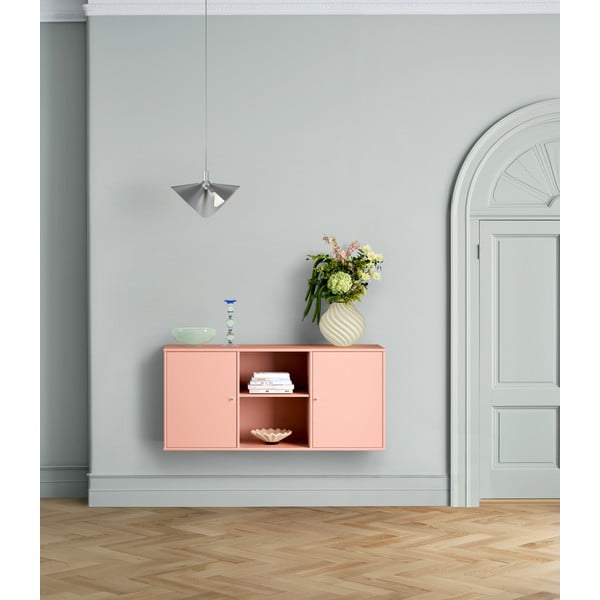 Rožnata stenska komoda 133x61x42 cm Mistral – Hammel Furniture-image-2