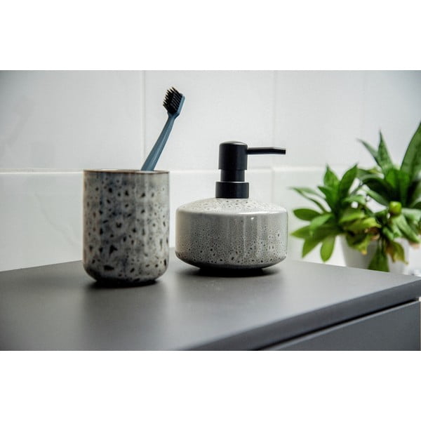 Siva keramična posoda za zobne ščetke Wenko Oviedo-image-4