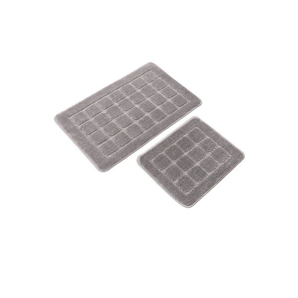 Sive kopalniške preproge v kompletu 2 ks 50x80 cm Kareli – Foutastic