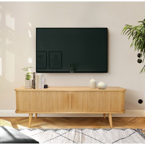 TV omarica v hrastovem dekorju 138x50 cm Rove – Woodman-image-1