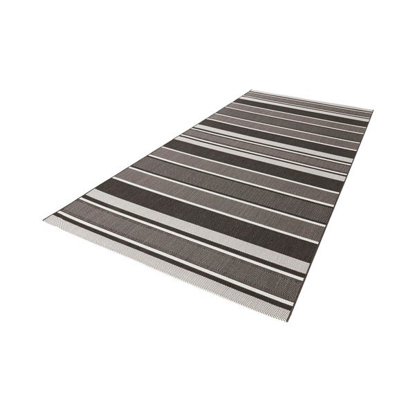 Črna zunanja preproga NORTHRUGS Strap, 80 x 200 cm-image-1