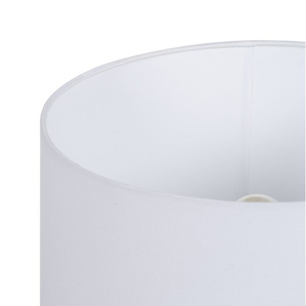 Črna/bela namizna svetilka s tekstilnim senčilom (višina 52,5 cm) – Ixia-image-3