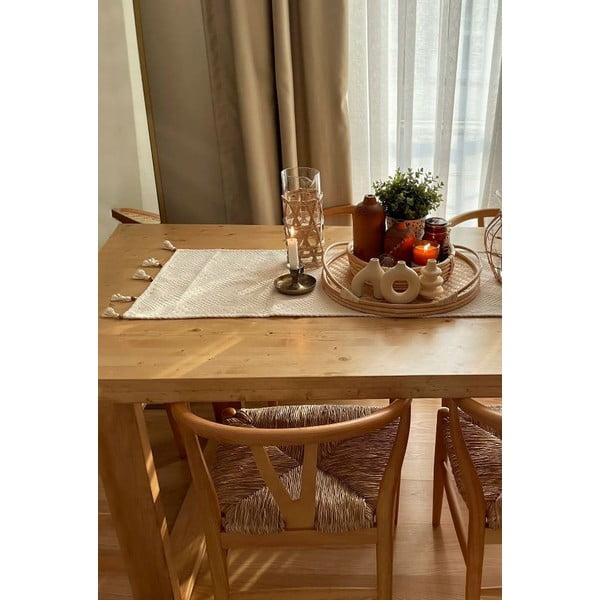 Namizni tekač iz organskega bombaža 40x130 cm – Mila Home-image-2