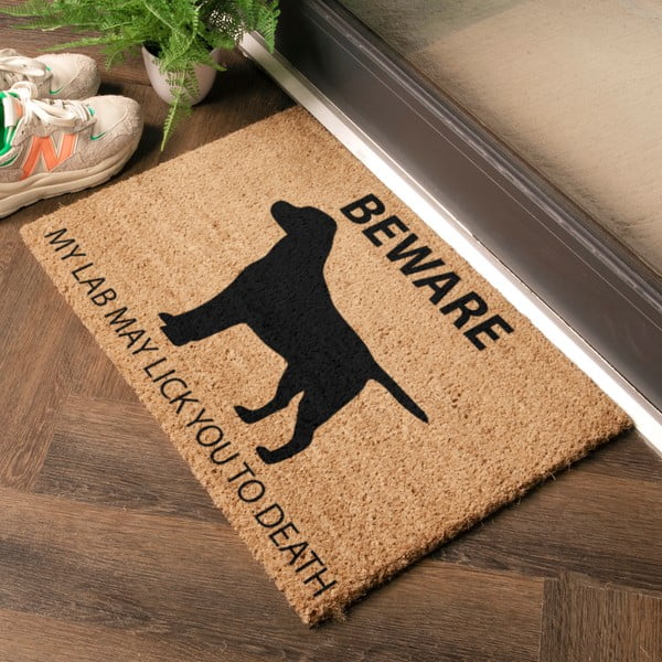 Predpražnik iz kokosovih vlaken 40x60 cm Labrador – Artsy Doormats-image-1