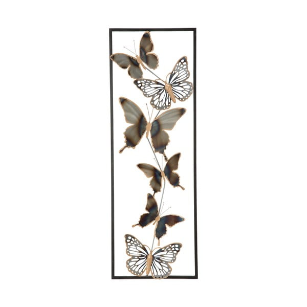 Stenska kovinska dekoracija Mauro Ferretti Butterflies, dolžina