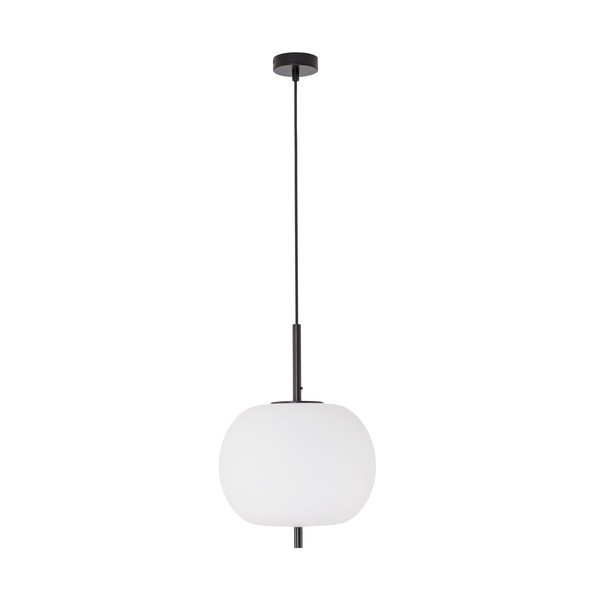 Bela/črna steklena viseča svetilka ø 30 cm Lato – Nova Luce