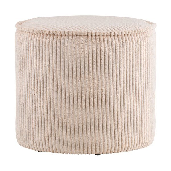 Bež tabure iz rebrastega žameta Taupo – House Nordic-image-2