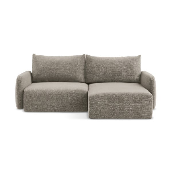 Bež raztegljiva/s prostorom za shranjevanje kotna sedežna garnitura (desni kot) Kalena – Makamii