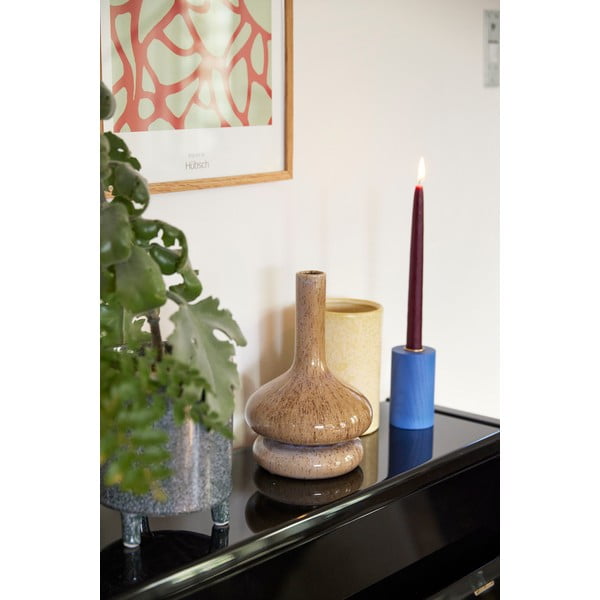 Bež keramična vaza Hübsch Sand, višina 24 cm-image-1