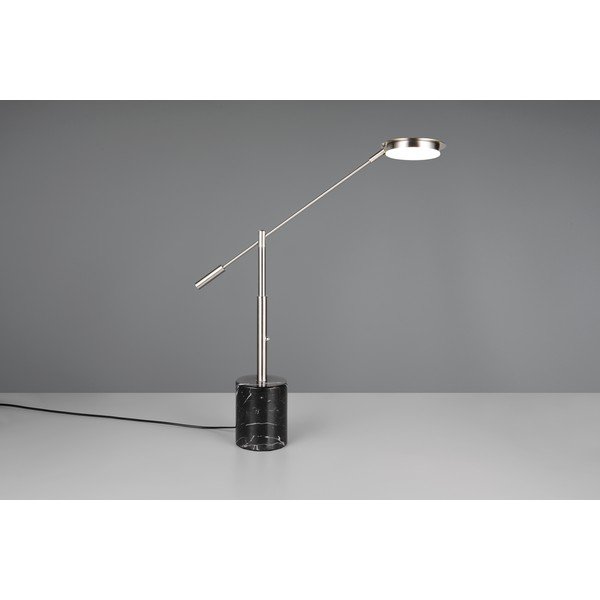 Črno-srebrna LED namizna svetilka (višina 65 cm) Fiore – Trio Select-image-2
