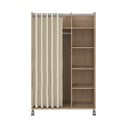 Bež/naravna garderobna omara v hrastovem dekorju 100x160 cm Kit – Tvilum