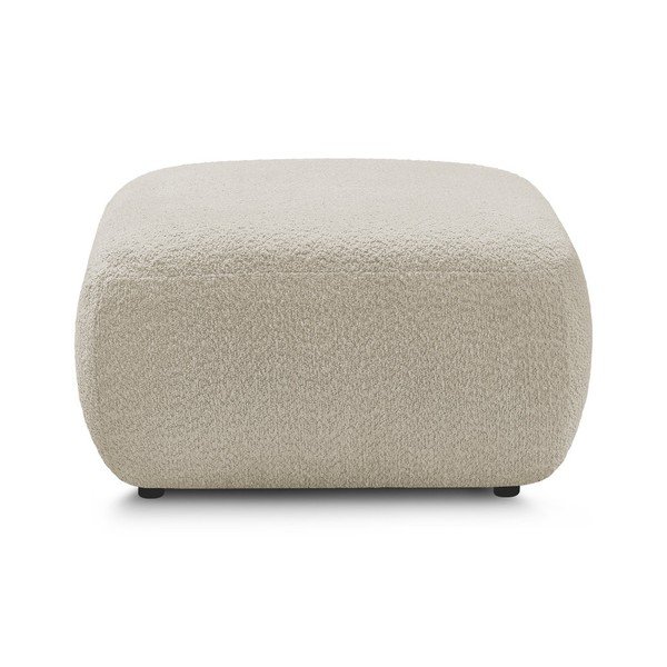 Bež tabure iz tkanine bouclé Montaigne – Bobochic Paris