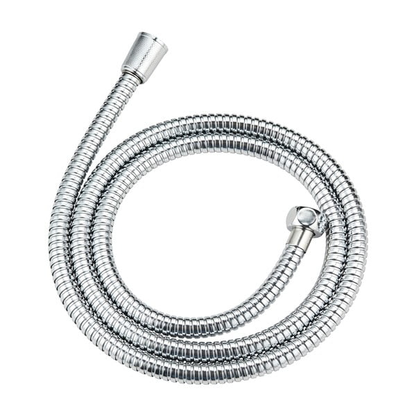 Tuš glava s cevjo v sijajno srebrni barvi Basic Line – Wenko-image-3