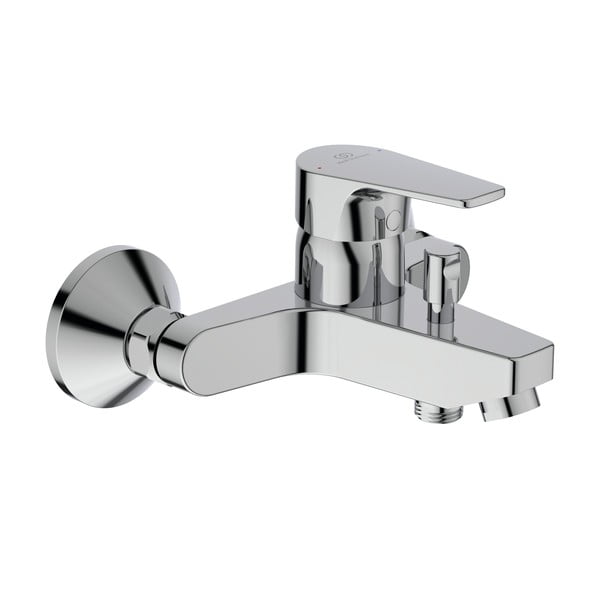 Stenska armatura za kad v sijajno srebrni barvi Cerafine D – Ideal Standard