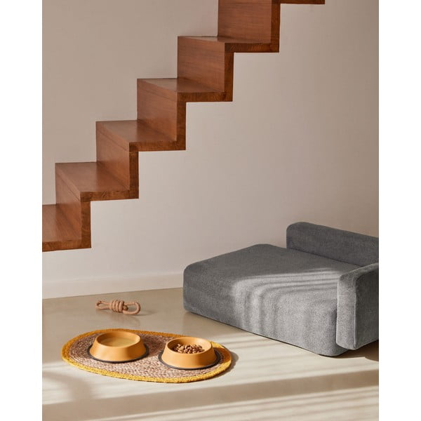 Temno siva pasja postelja 96x70 cm Bowie - Kave Home-image-1