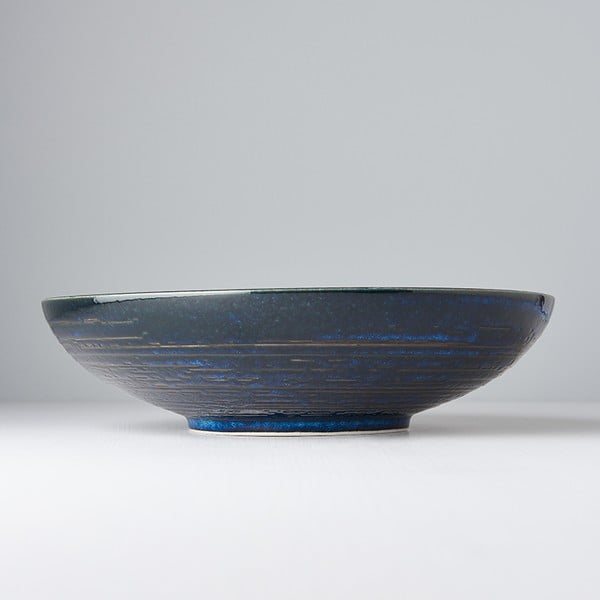 Modra keramična posoda MIJ Copper Swirl, ø 28 cm-image-1