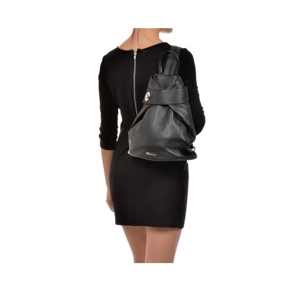 Črn usnjen nahrbtnik Anna Luchini Makna-image-1