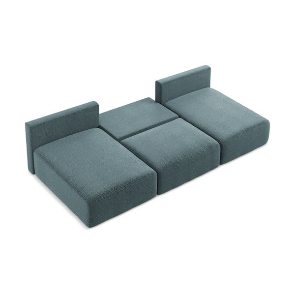 Turkizna raztegljiva/s prostorom za shranjevanje kotna sedežna garnitura Kalena – Makamii-image-4