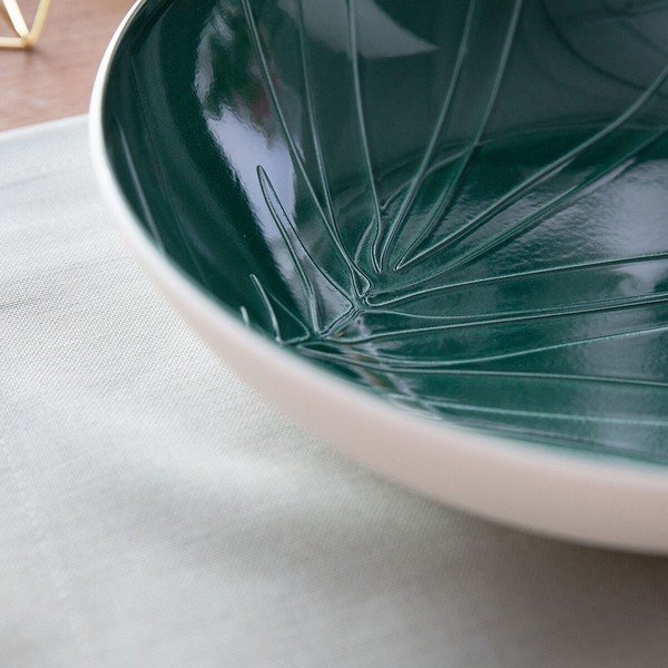 Belo-zelena porcelanasta skleda Villeroy & Boch Leaf, ⌀ 26 cm-image-4